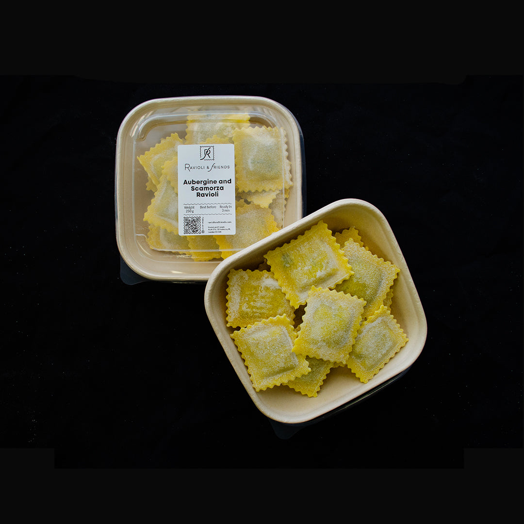 250g Aubergine and scamorza ravioli